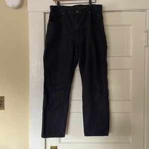 Black Heavyweight Duck Cotton Dickies Carpenter Work Pants